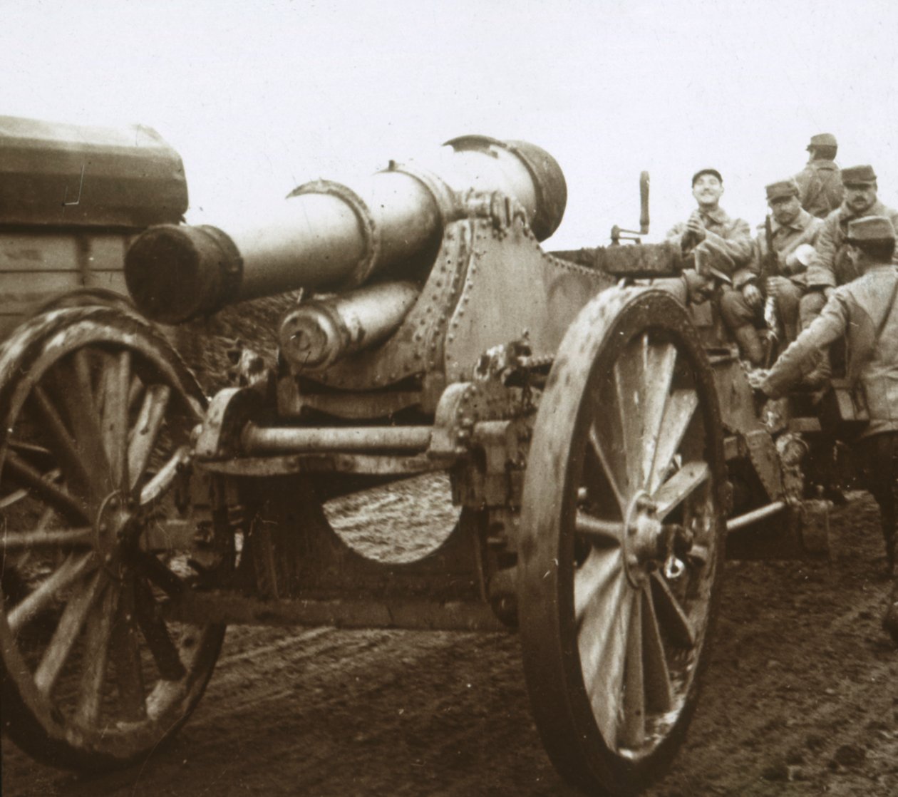 Artillery Column at Verdun, Northern France by Unbekannt