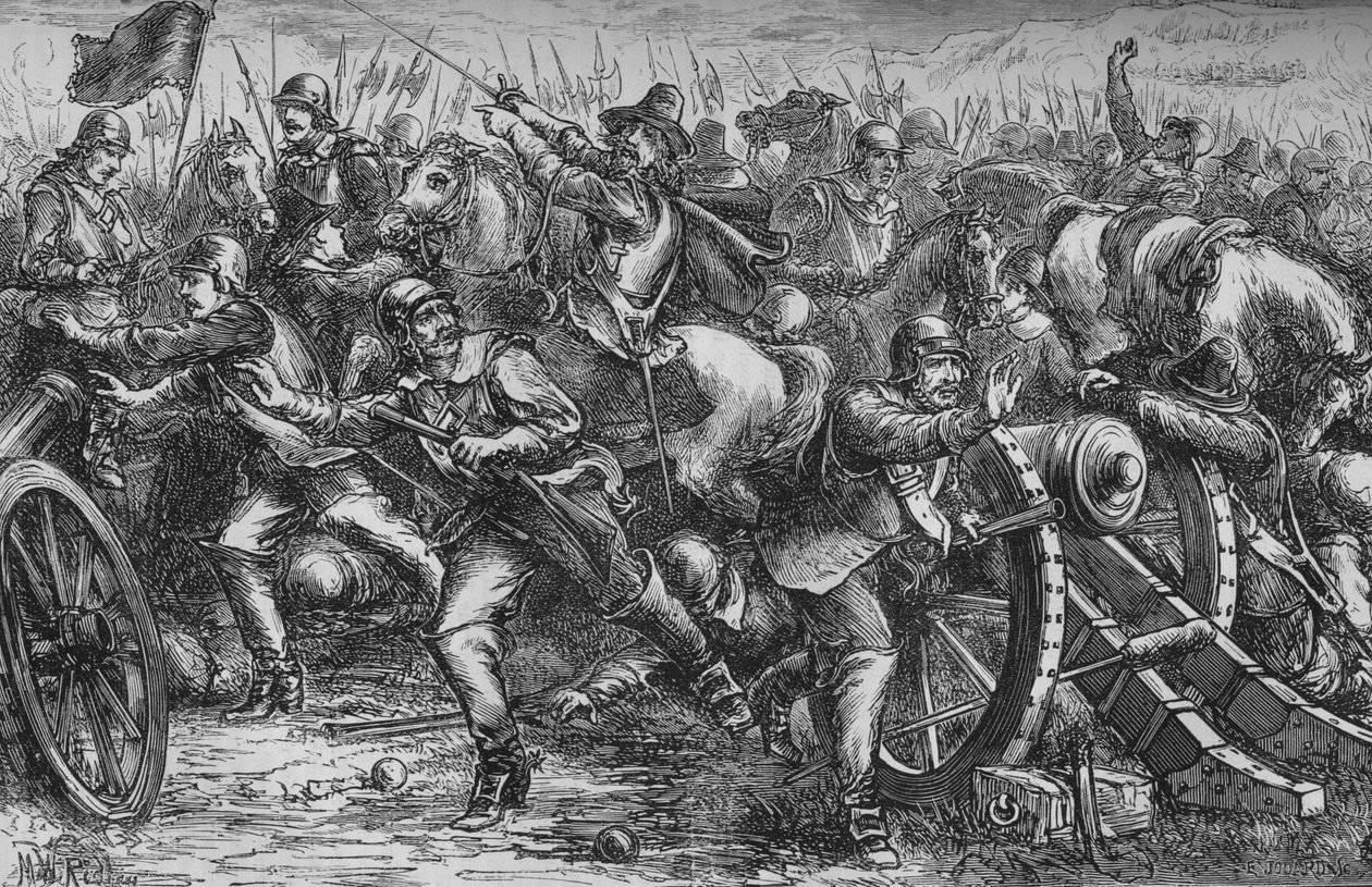 Attack on Leith, c. 1560, c. 1880 by Unbekannt