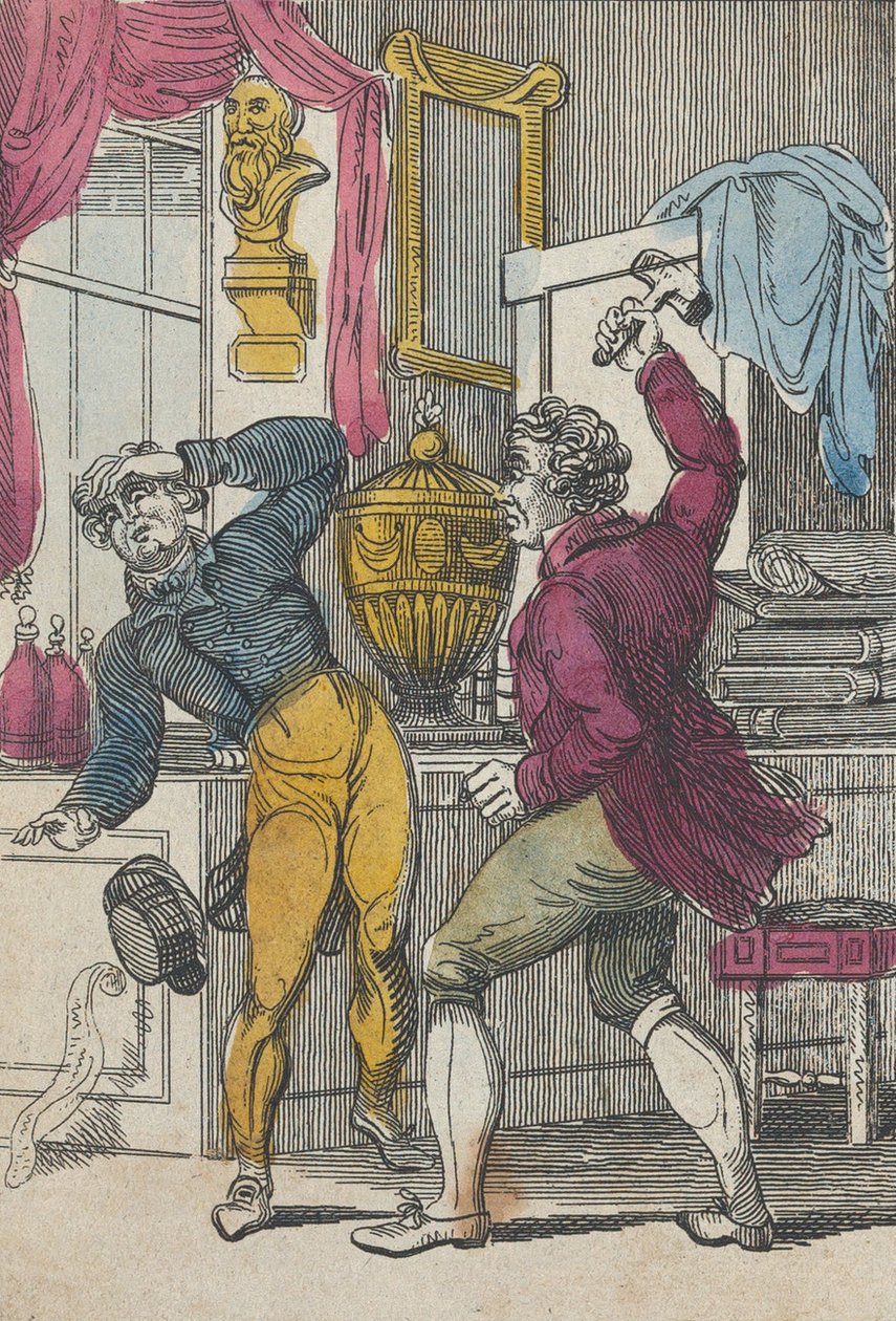 Auctioneer & Lawyer, Auctioneer Knocking Down a Bad Lot, Early 19th Century by Unbekannt