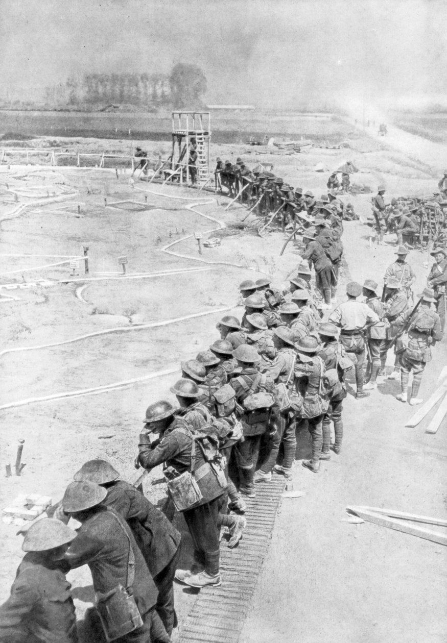 Australian troops the day before the Battle of Messines, Belgium, 6 June 1917 by Unbekannt