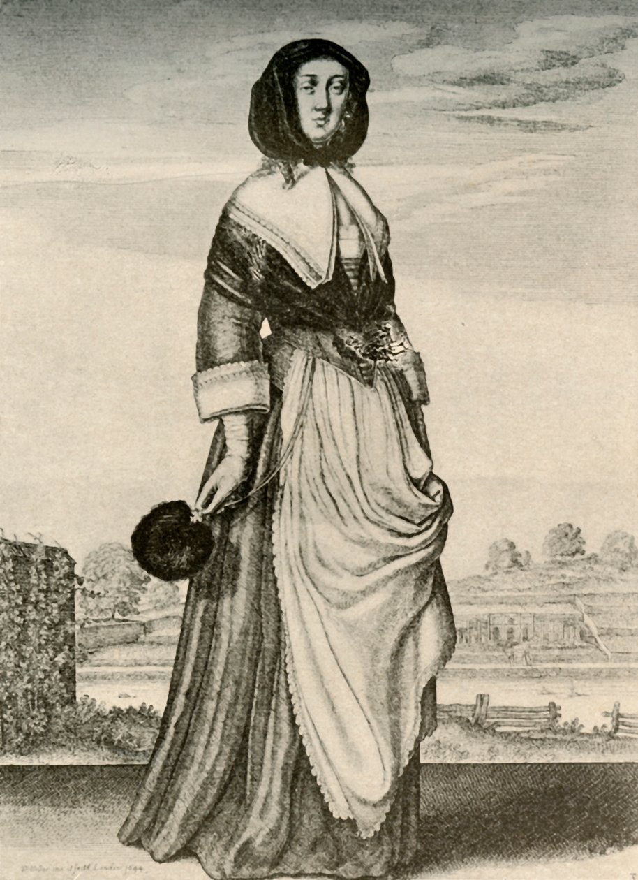 Autumn - An English Woman in Hood and Apron, Reign of Charles I by Unbekannt