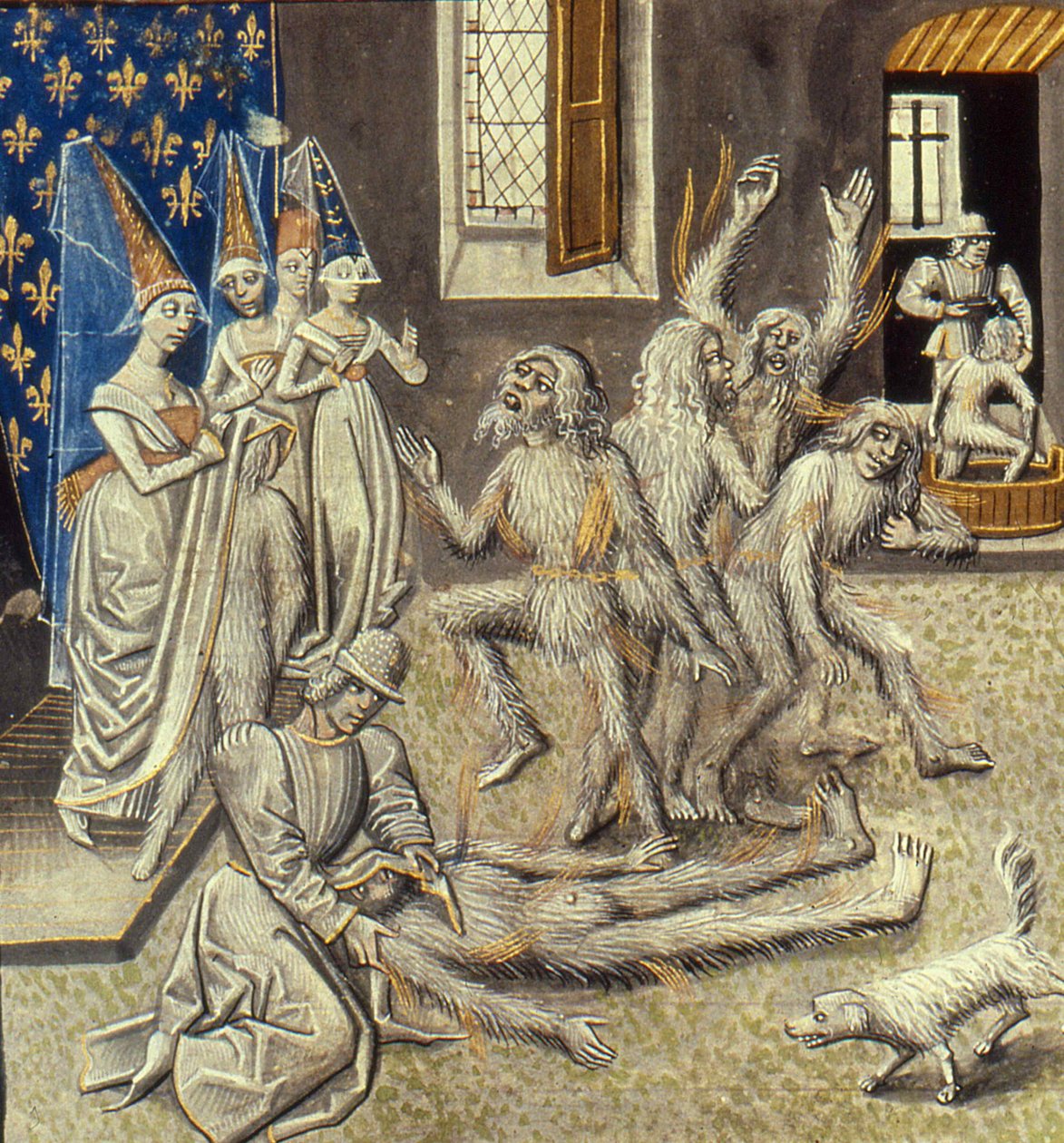 Bal des Ardents Miniature from the Grandes Chroniques de France by Jean Froissart by Unbekannt