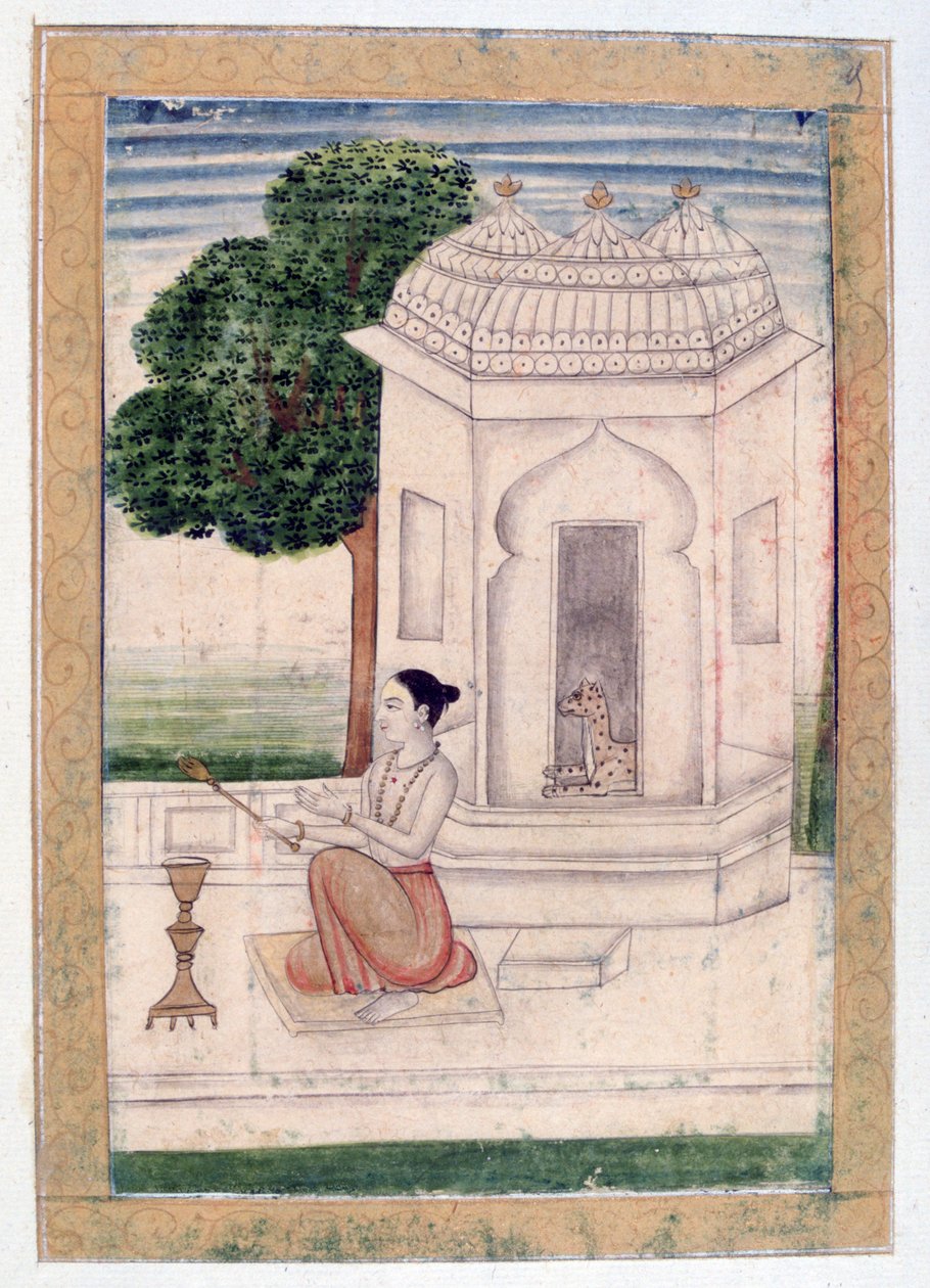 Bamgali Ragini, Ragamala Album, School of Rajasthan by Unbekannt
