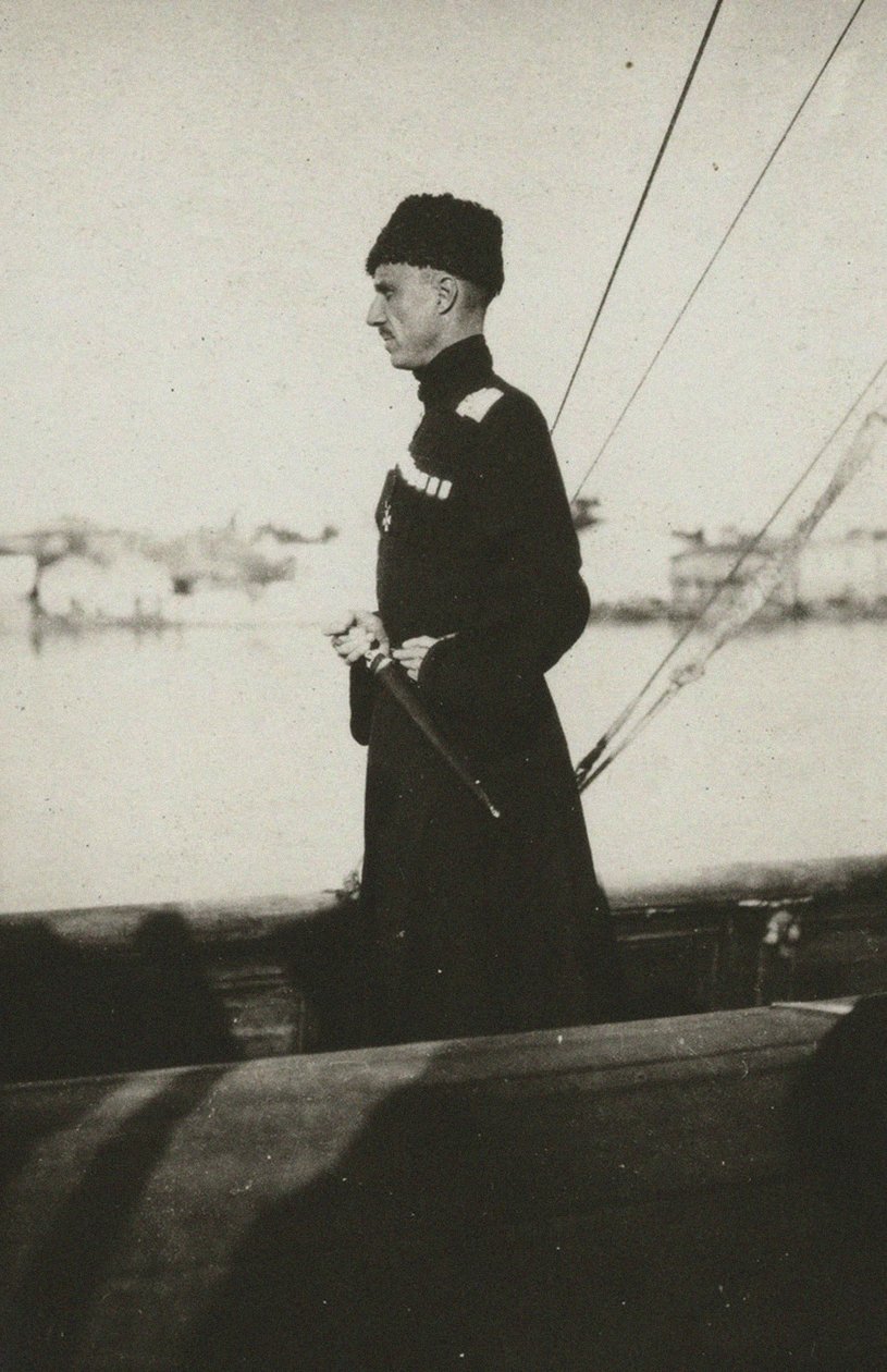 Baron Pyotr Nikolayevich Wrangel on the Yacht Lucullus. Lemnos by Unbekannt