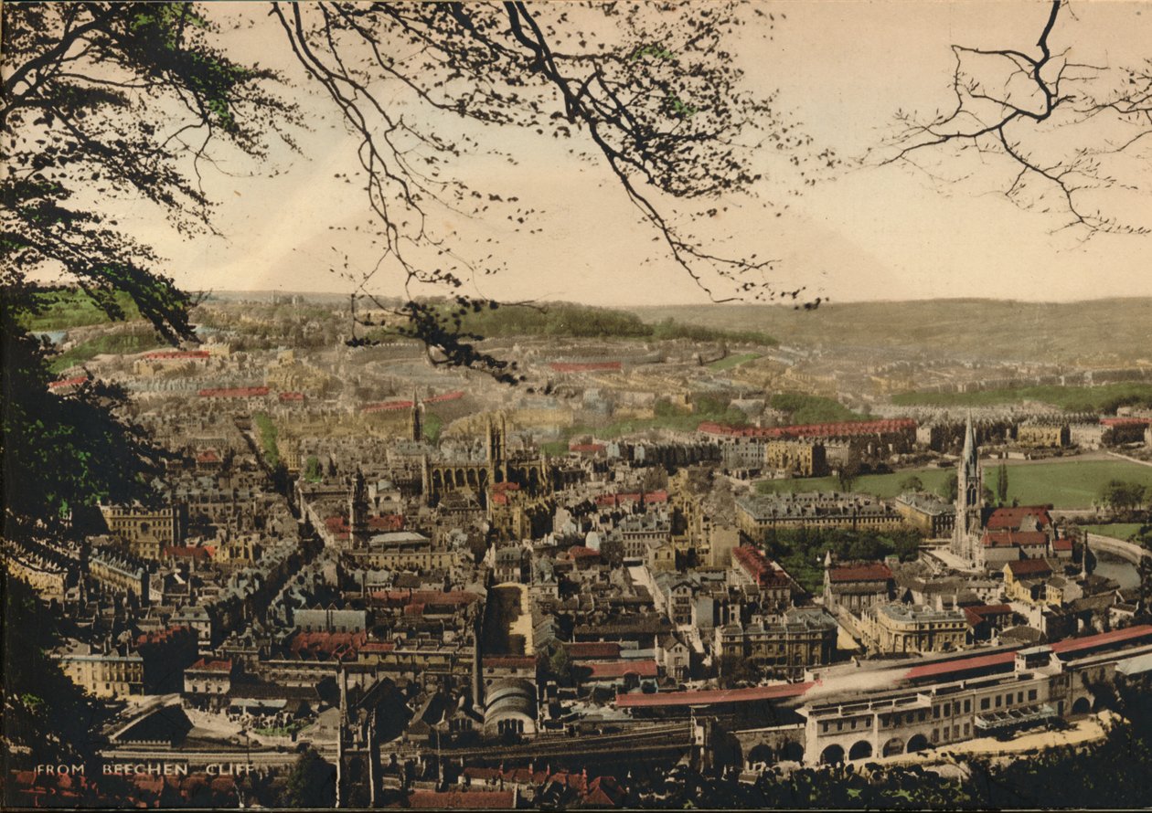 Bath from Beechen Cliff by Unbekannt