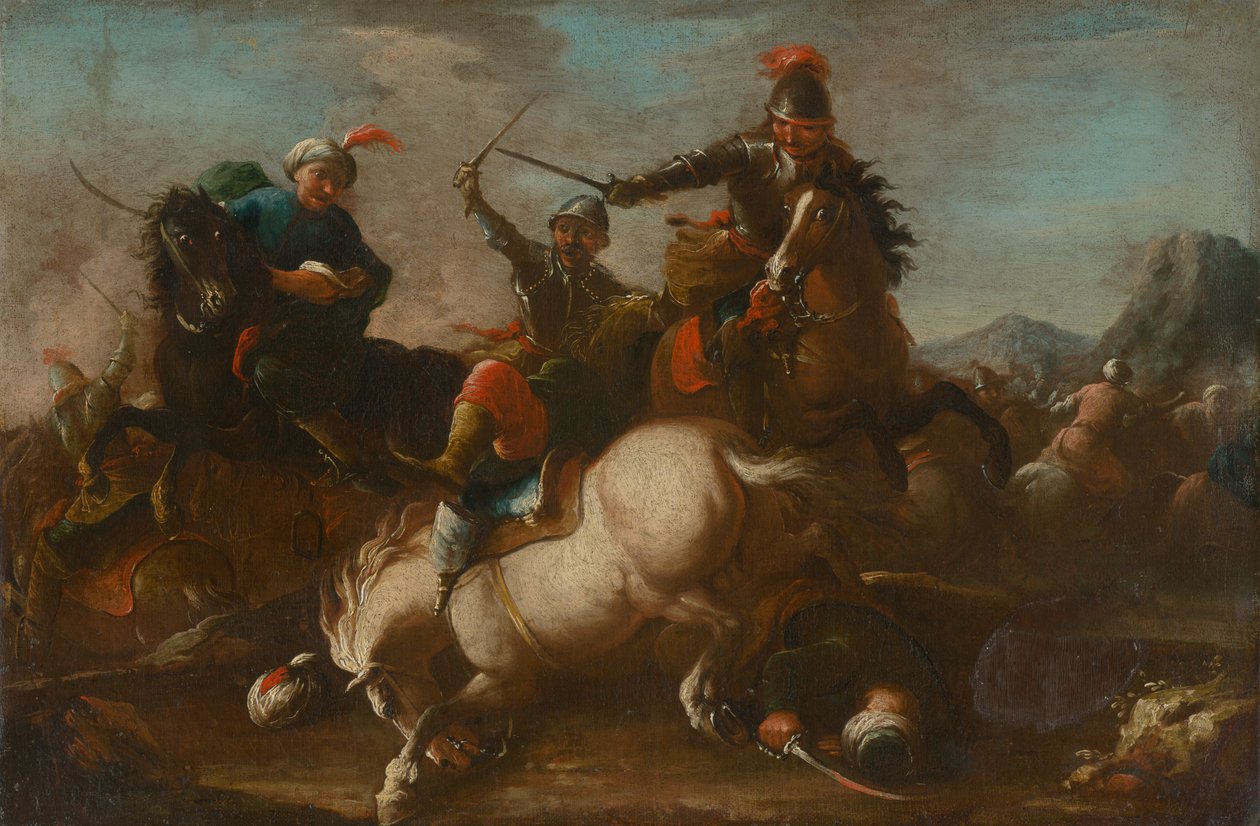 Battle Scene by Unbekannt