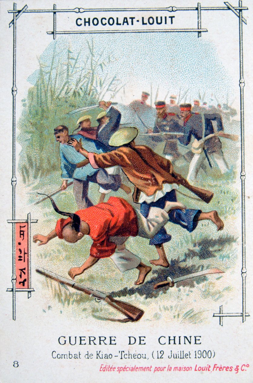 Battle at Kiao-Tcheou, China, Boxer Rebellion, 12 July 1900 by Unbekannt