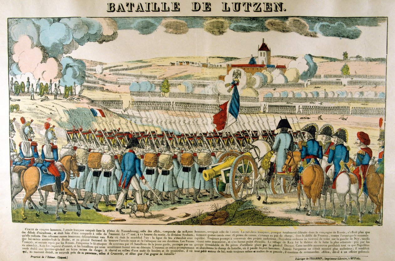 Battle of Lutzen by Unbekannt