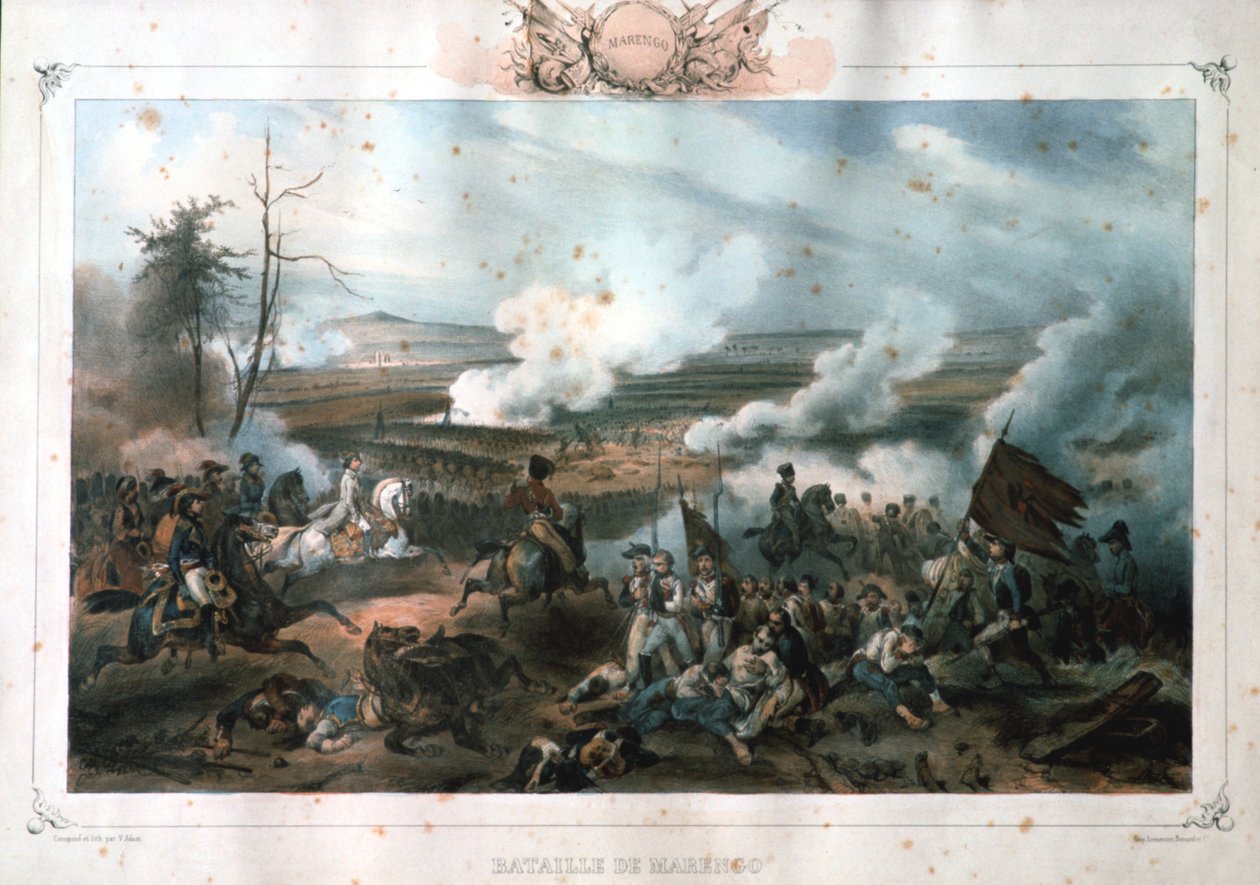 Battle of Marengo, 14 June 1800 by Unbekannt