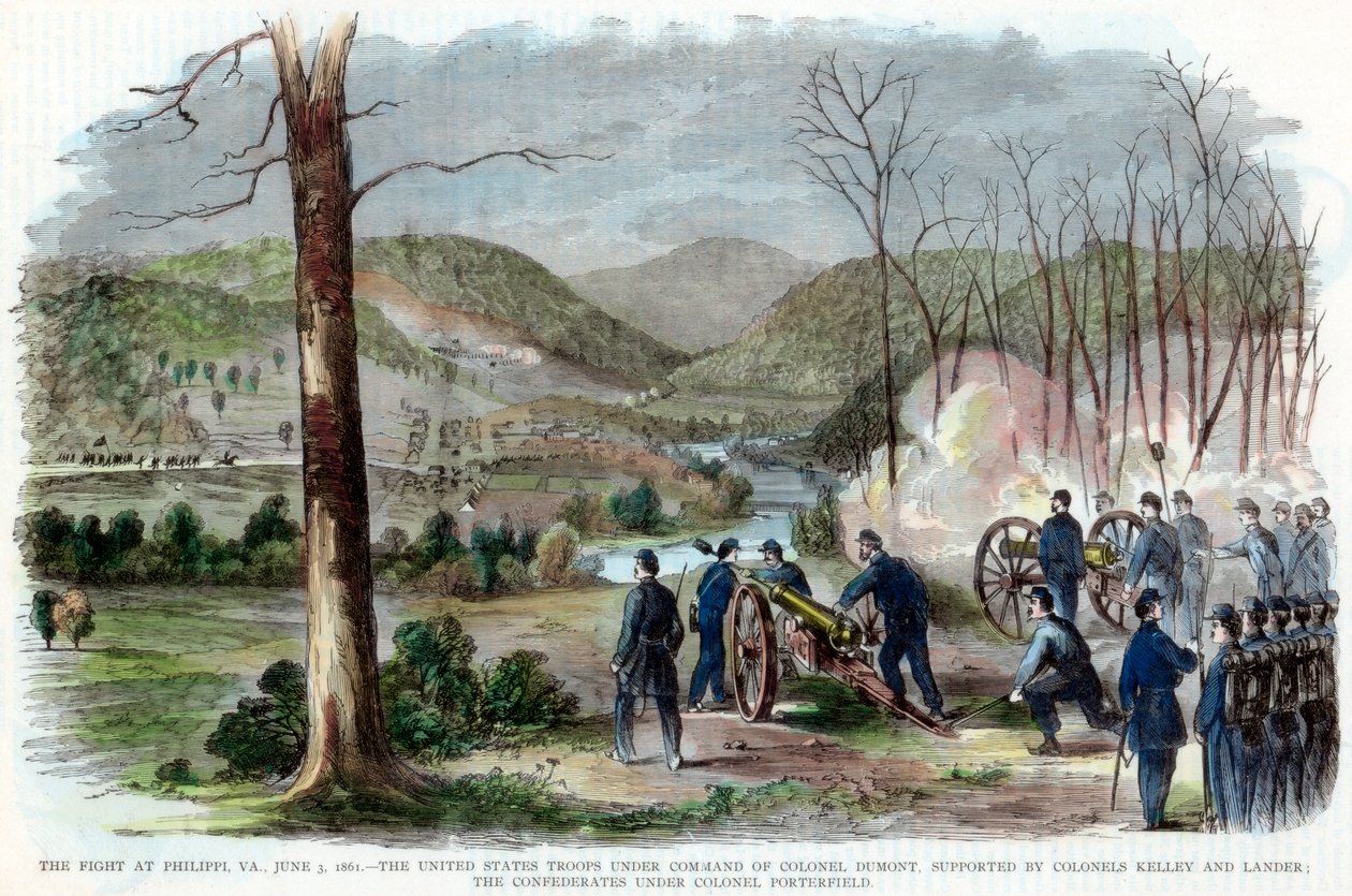 Battle of Philippi, West Virginia, American Civil War, June 3, 1861 by Unbekannt