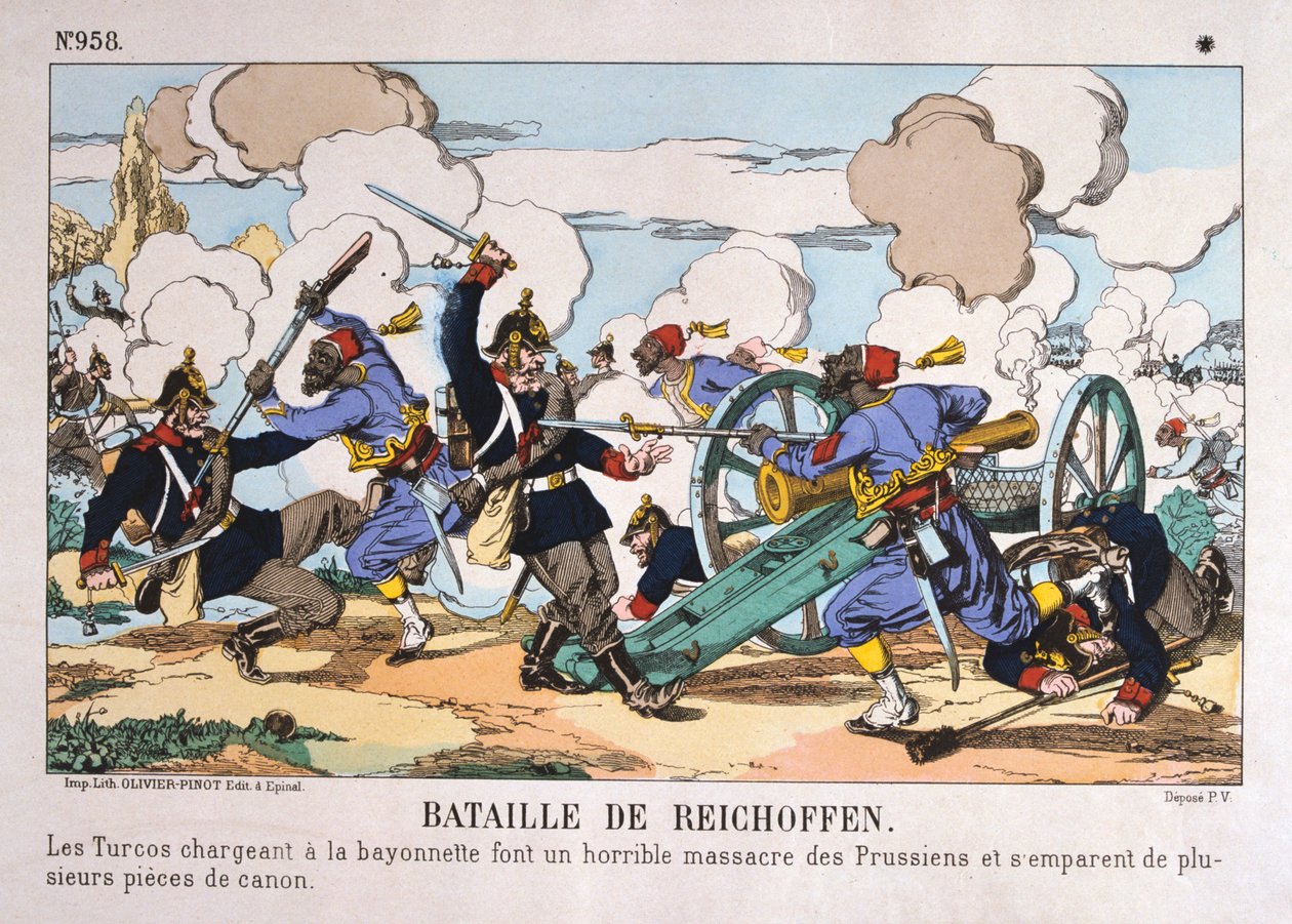 Battle of Reichshoffen, Franco-Prussian War, 6th August 1870 by Unbekannt
