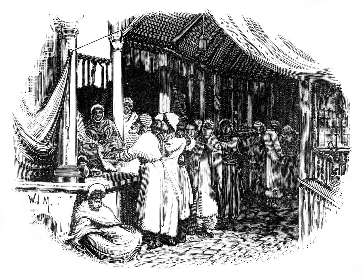 Bazaar in Constantinople, c1888 by Unbekannt