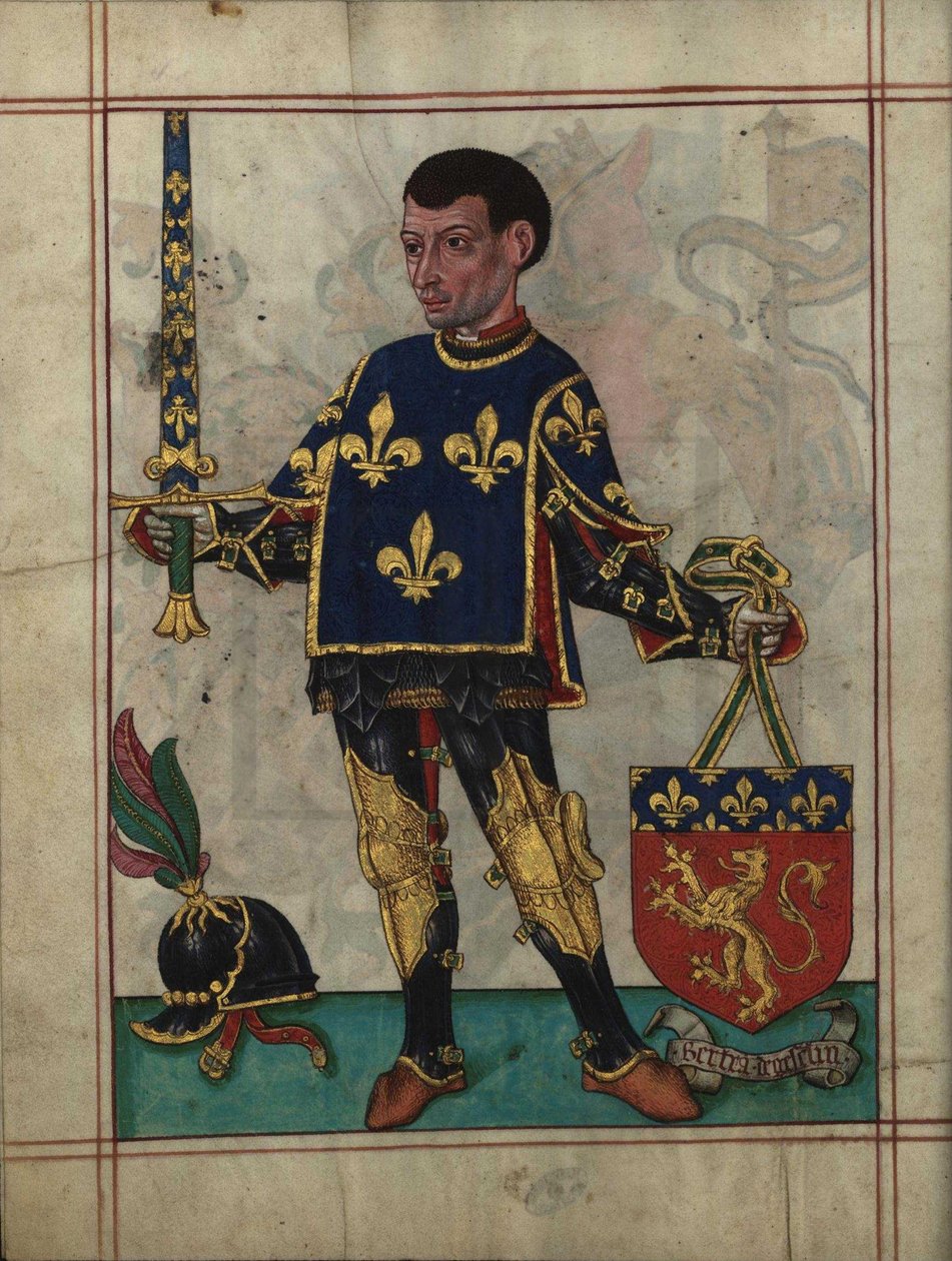 Bertrand du Guesclin From Livro do Ameiro-Mor by Unbekannt