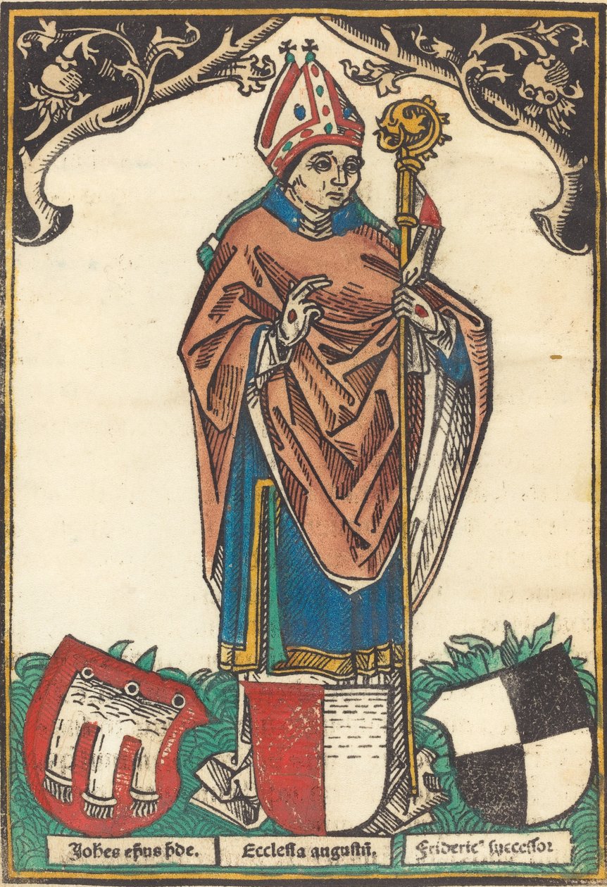 Bishop of Augsburg with Three Coats of Arms by Unbekannt