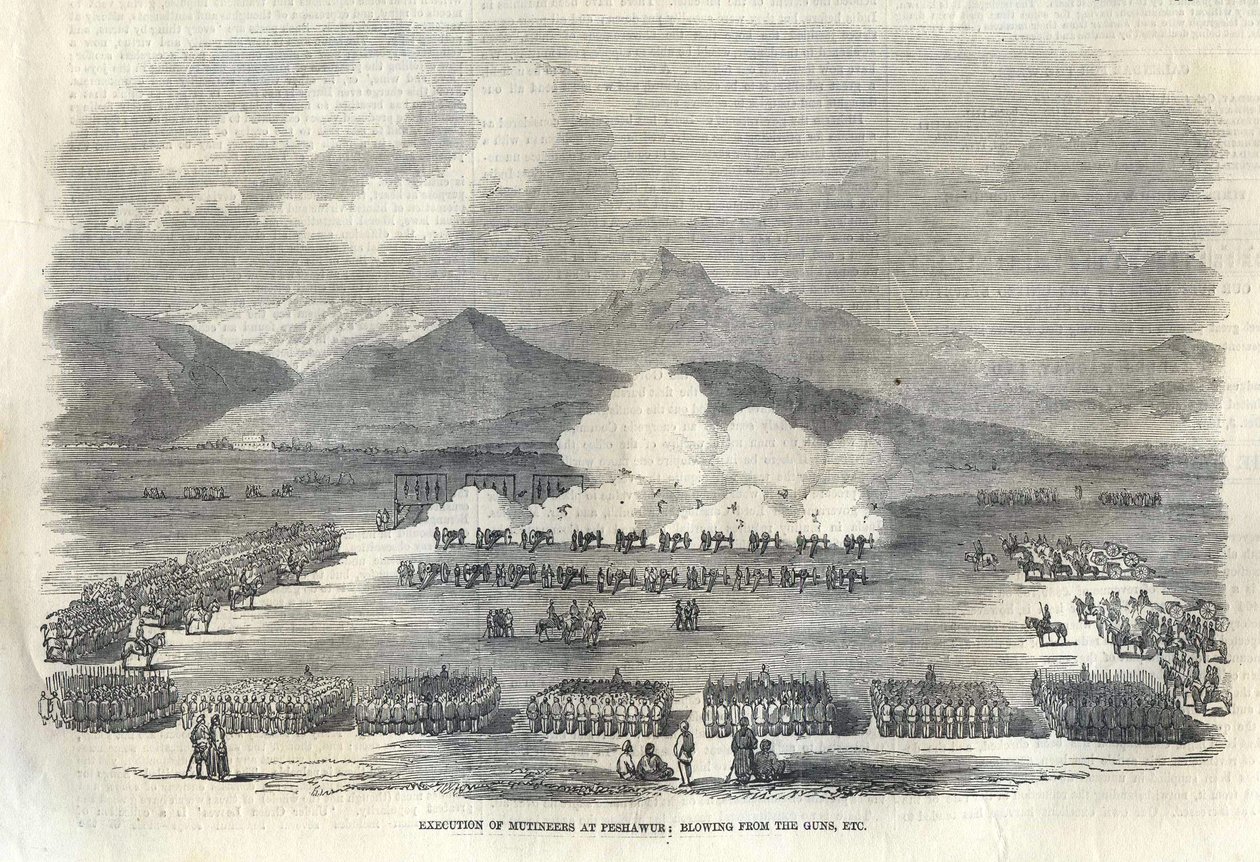 Blowing from Guns in British India by Unbekannt