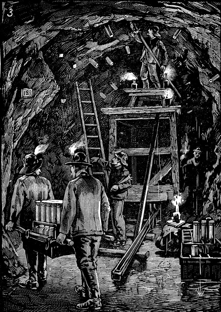 Blowing up Flood Rock, 1885 by Unbekannt