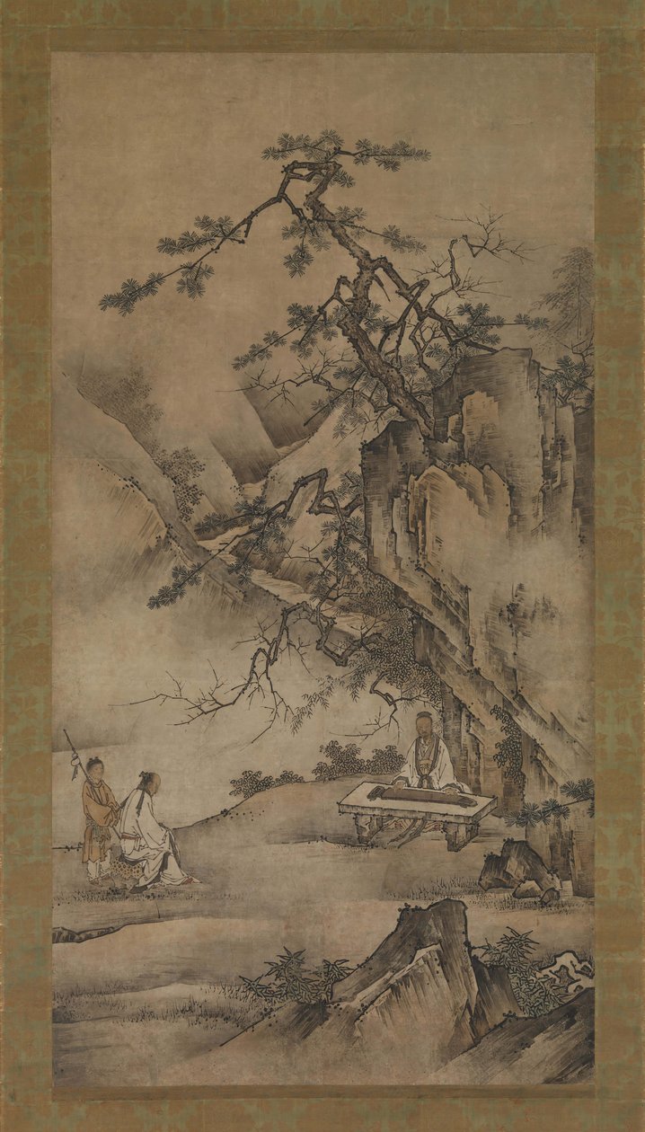 Bo Ya Plays the Qin as Zhong Ziqi Listens by Unbekannt
