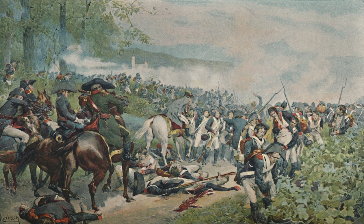 Bonaparte Checking The French Retreat at Marengo by Unbekannt