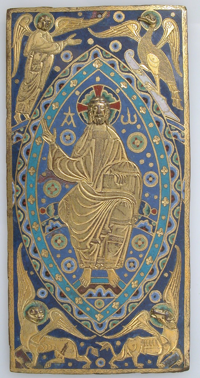 Book-Cover Plaque with Christ in Majesty, French, ca. 1200 by Unbekannt