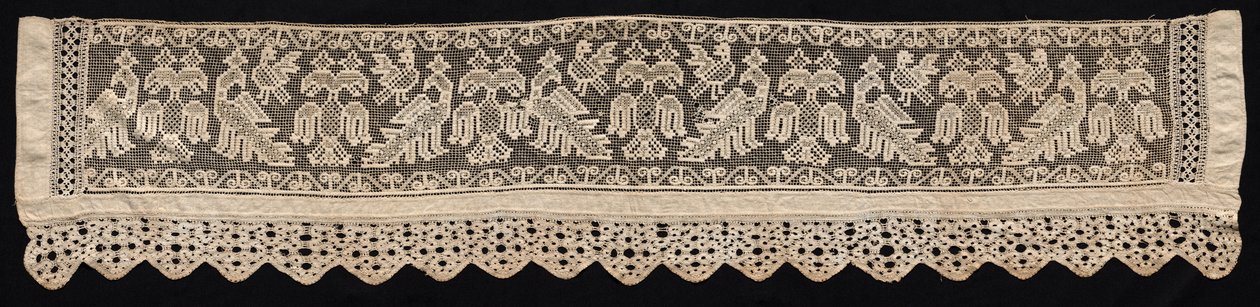 Border with Crowned and Double-Headed Birds by Unbekannt