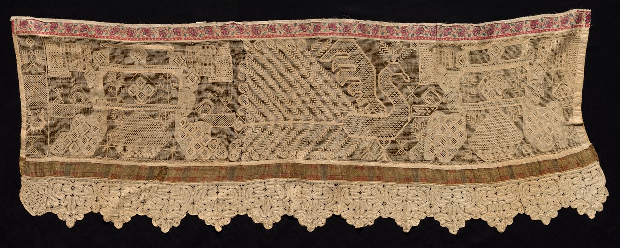 Border with Peacock Motif by Unbekannt
