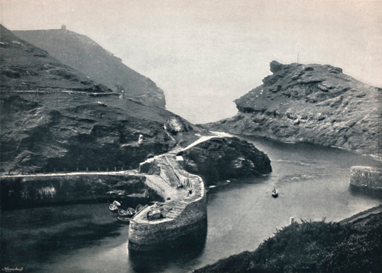 Boscastle - View of the Harbour by Unbekannt