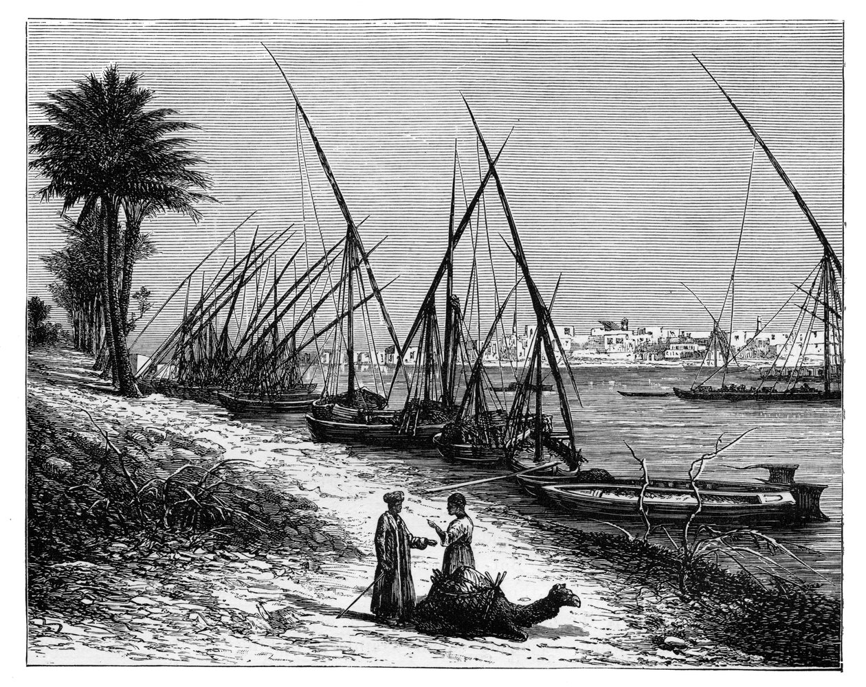 Boulak on the Nile River, Cairo, Egypt by Unbekannt