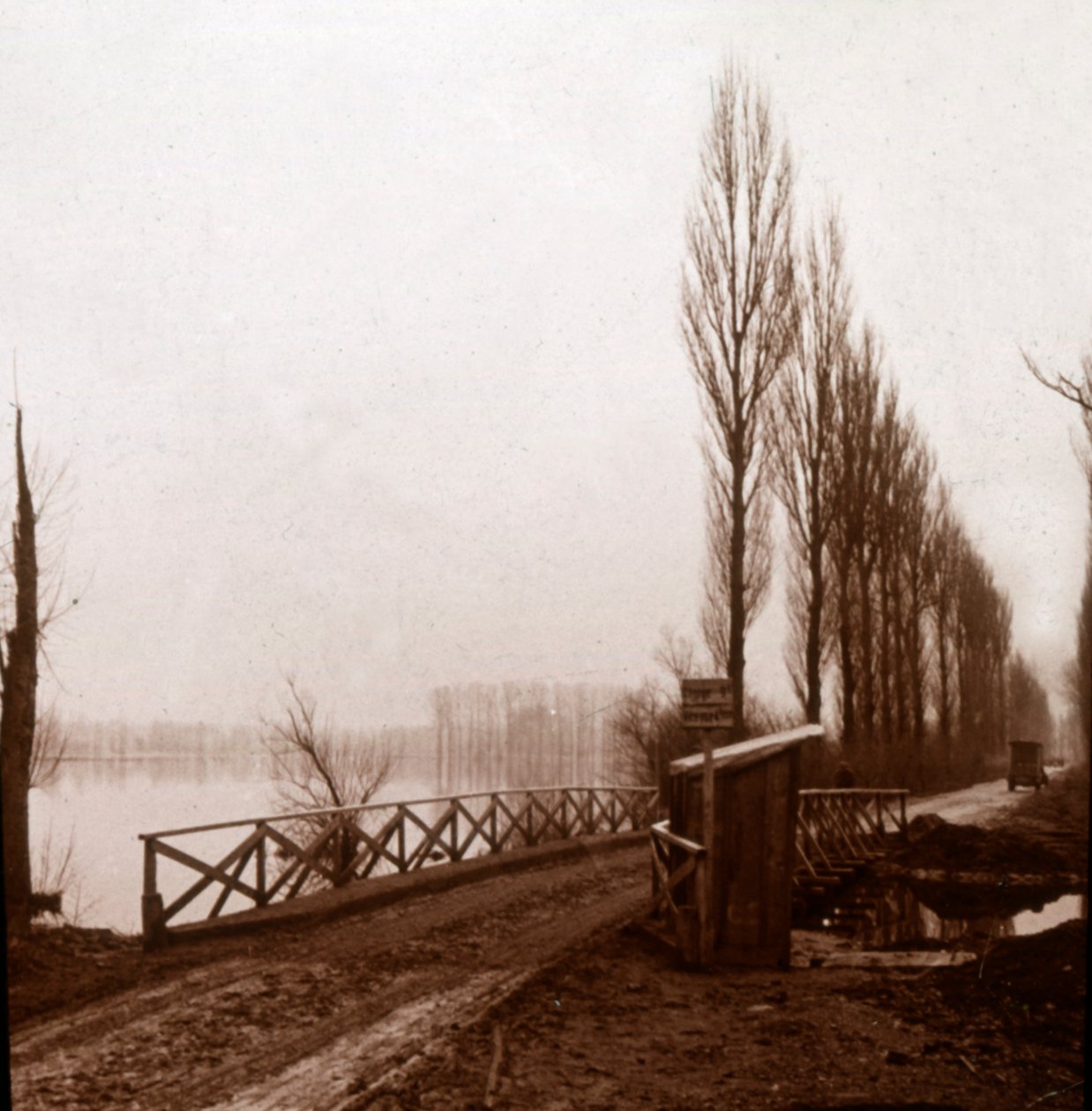 Bridge on the River Ailette, northern France, c1918 by Unbekannt