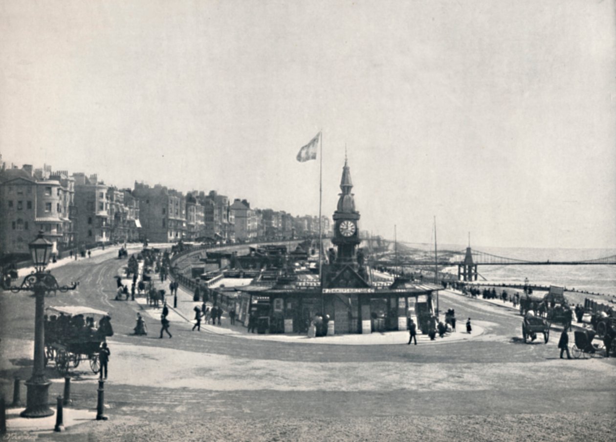 Brighton - Entrance to the Aquarium, Showing the Chain Pier by Unbekannt