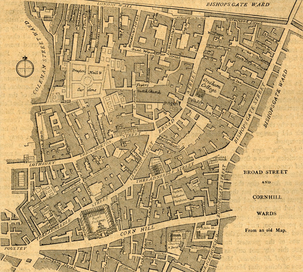 Broad Street and Cornhill Wards by Unbekannt