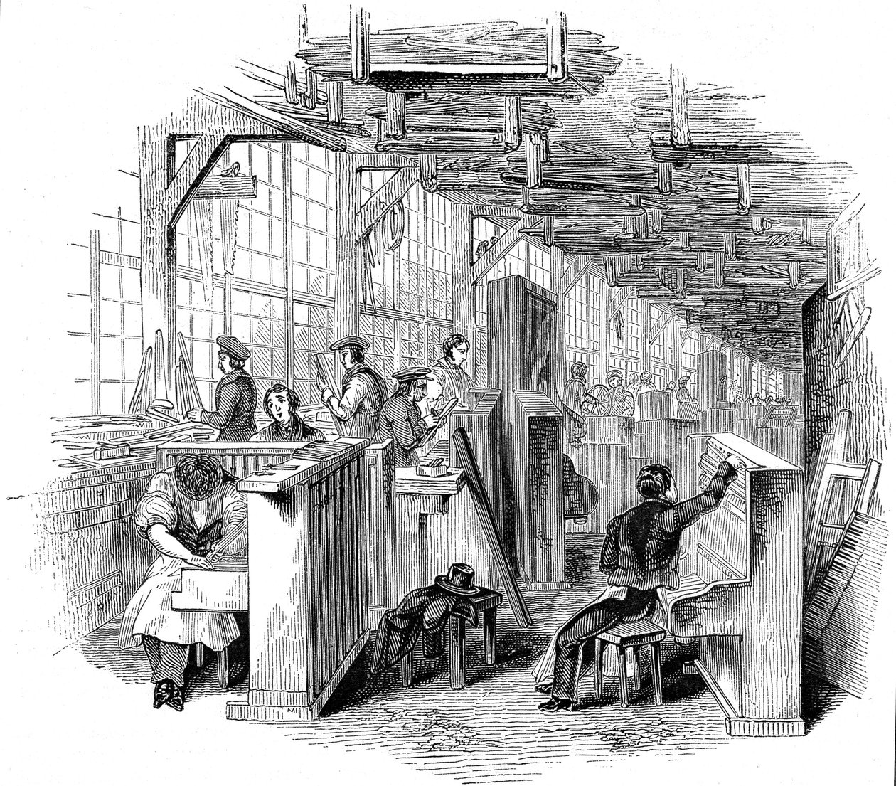 Broadwoods piano factory, Horseferry Road, Westminster, London by Unbekannt