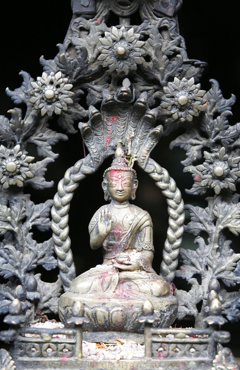 Buddha in Golden temple, Patan, Nepal by Unbekannt