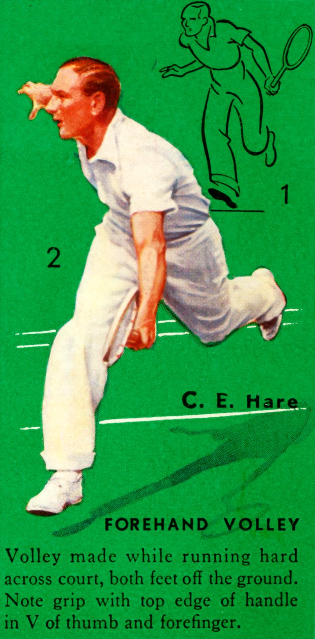 Forehand Volley, c1935 by Unbekannt