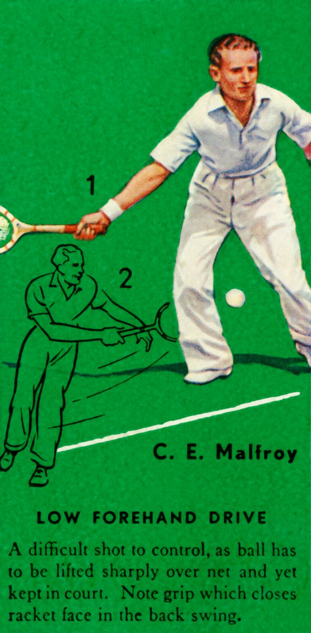 C. E. Malfroy - Low Forehand Drive by Unbekannt