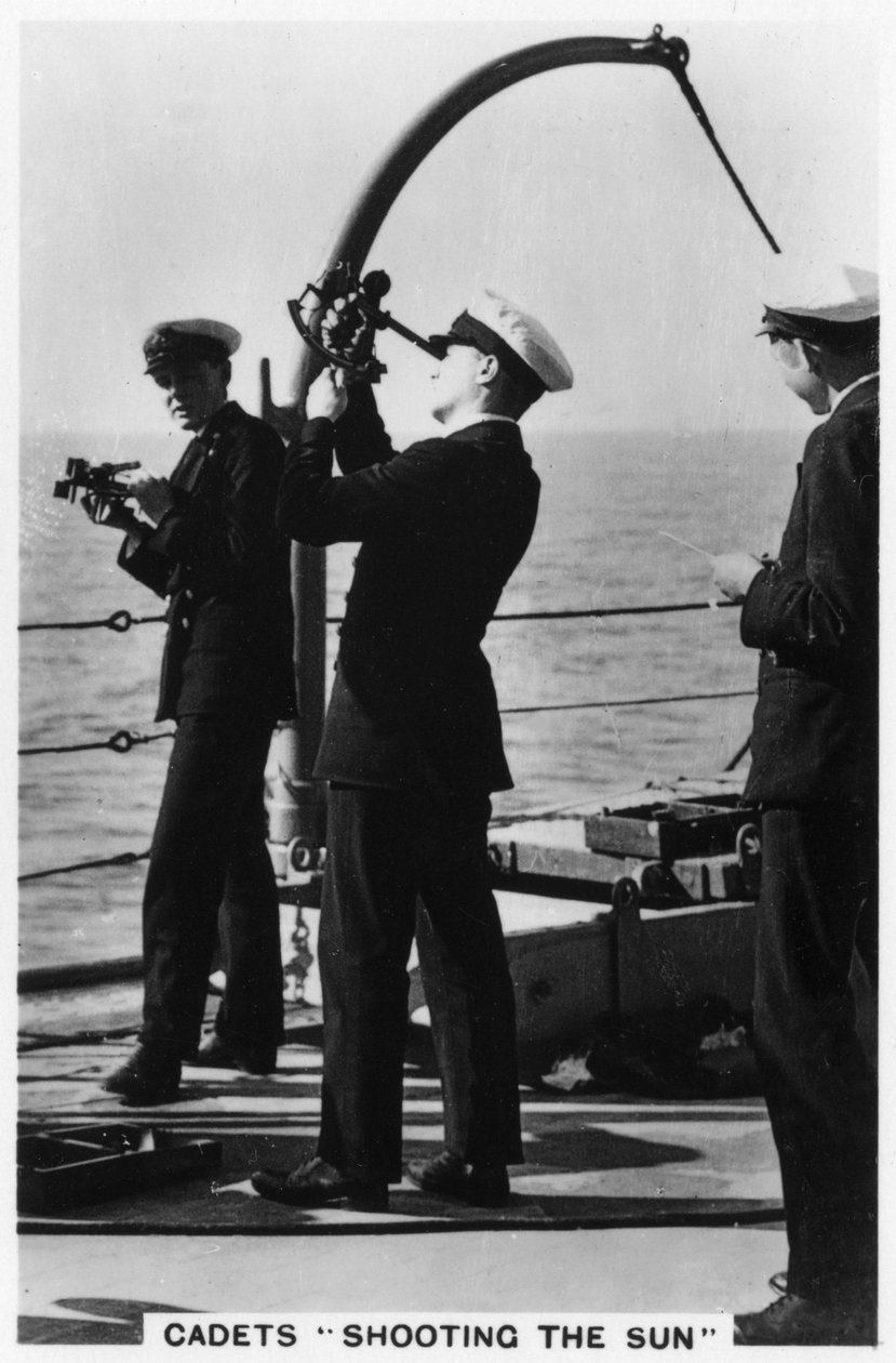Cadets Shooting the Sun, Royal Navy College by Unbekannt