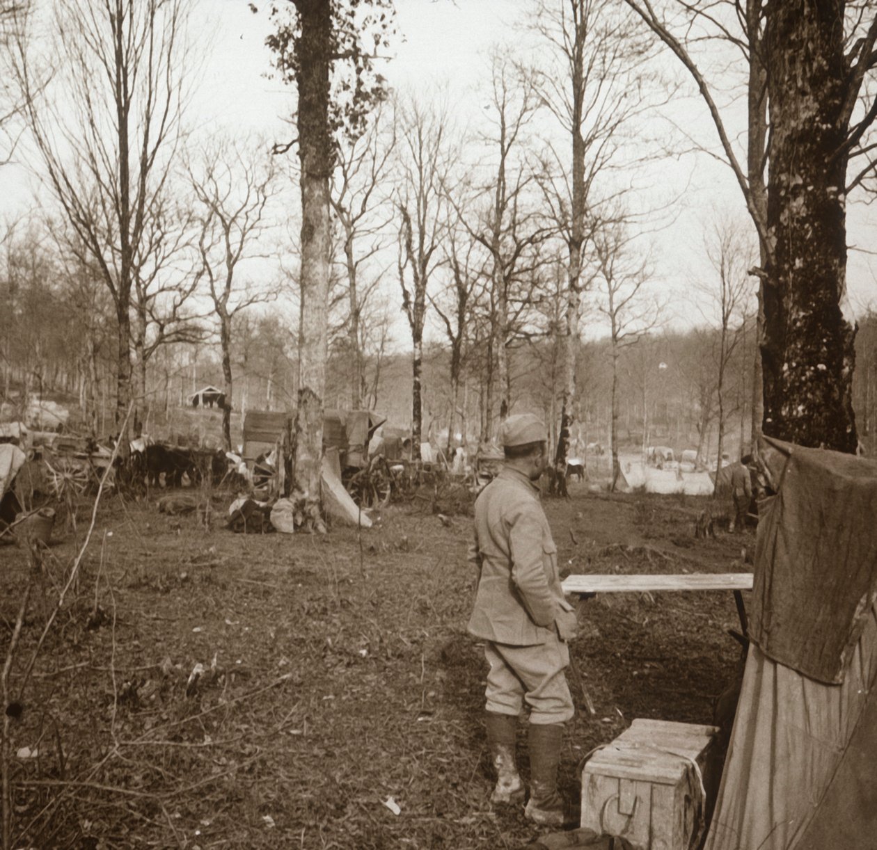Camp, Genicourt, Northern France, c1914-c1918 by Unbekannt