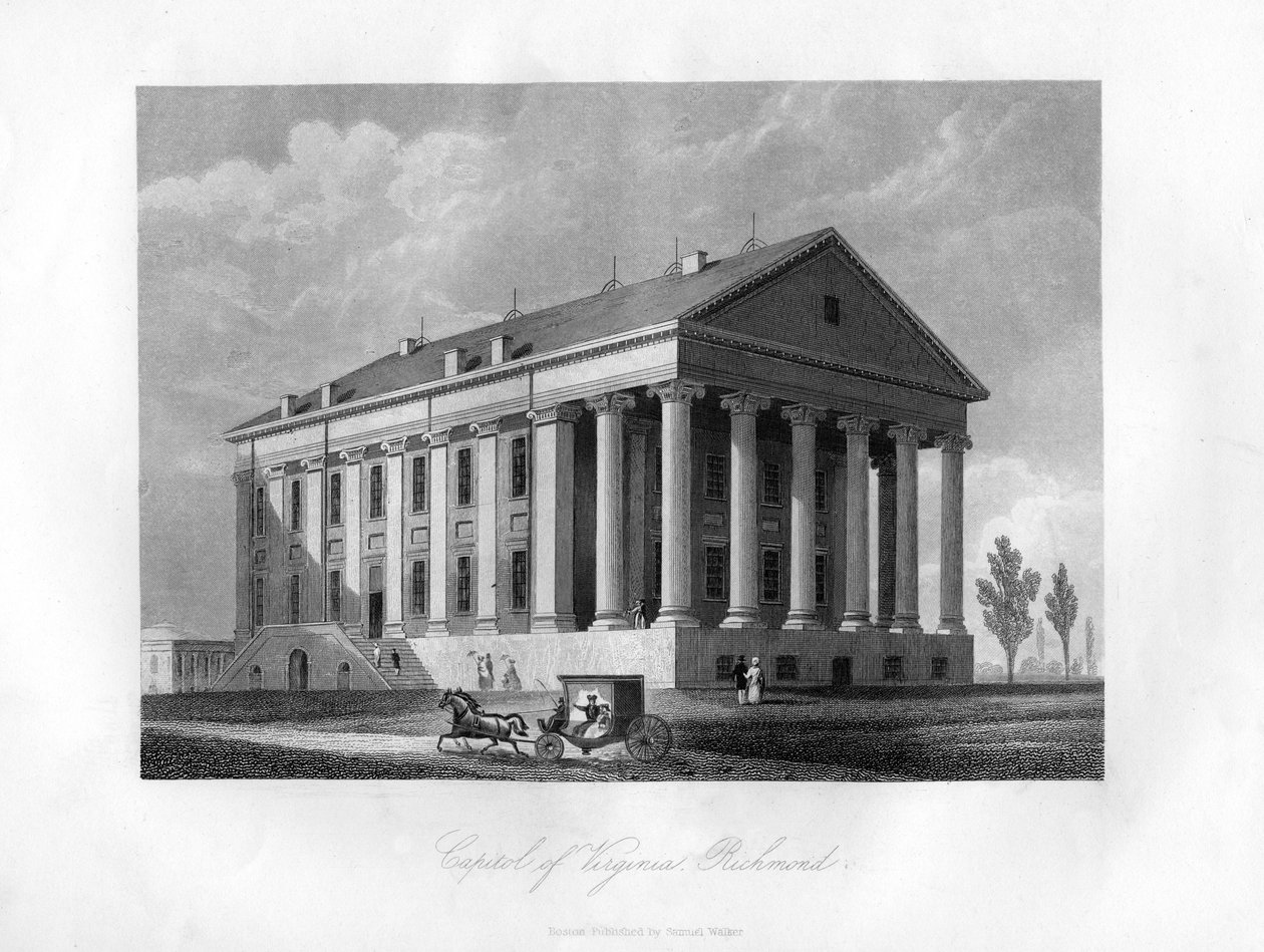 Capitol of Virginia, Richmond, USA, 1855 by Unbekannt