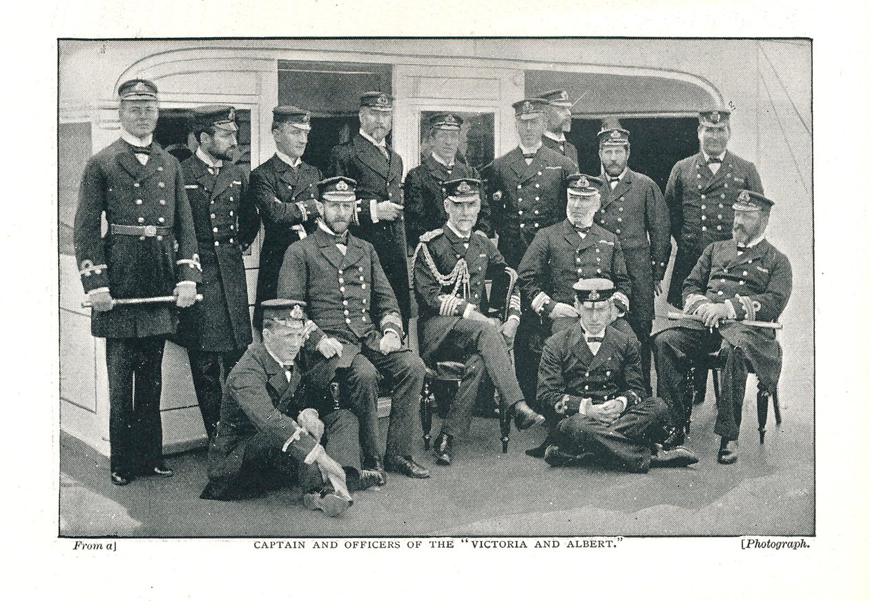 Captain and Officers of the Victoria and Albert The Queen