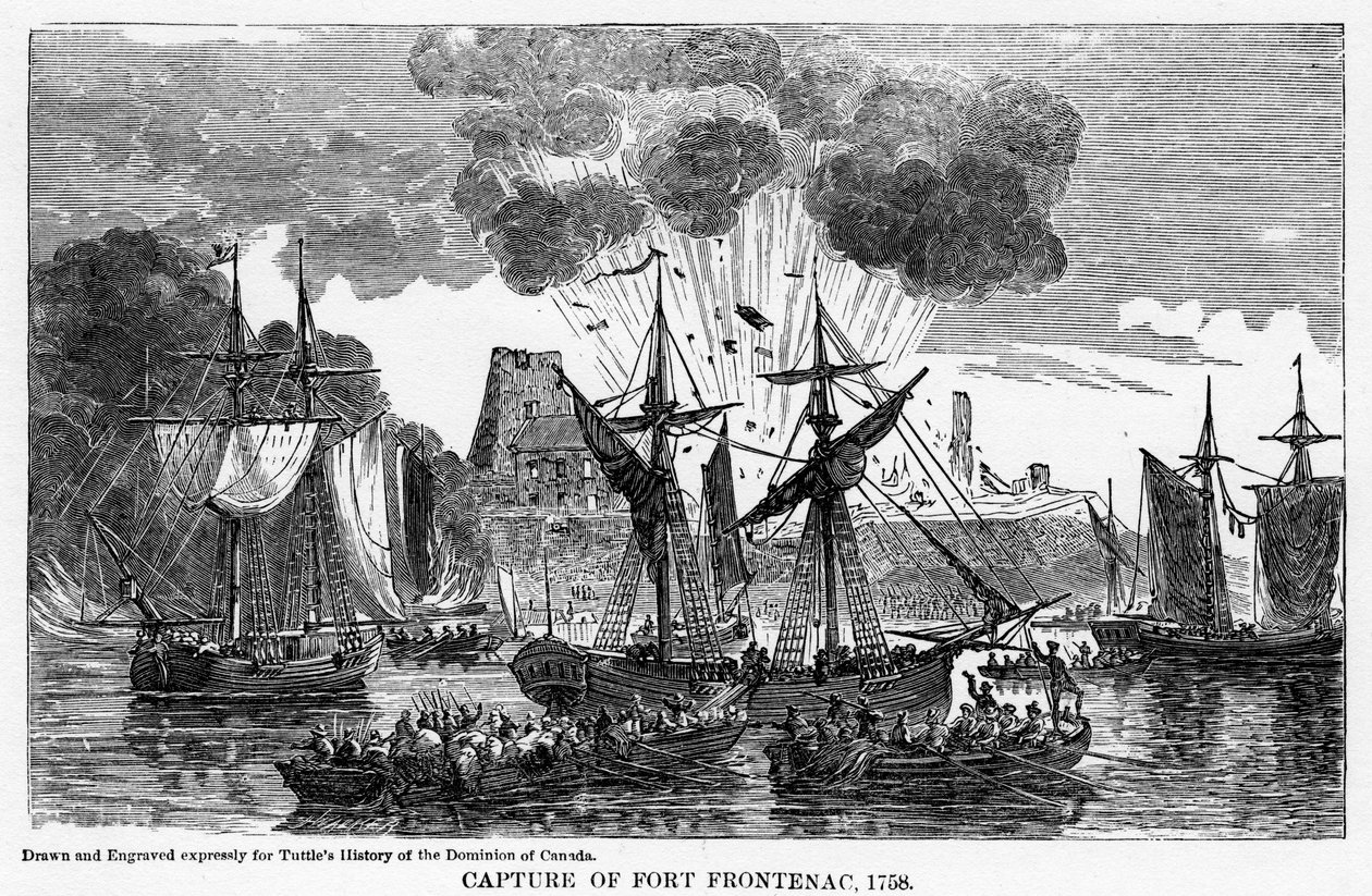 Capture of Fort Frontenac, 1758 by Unbekannt