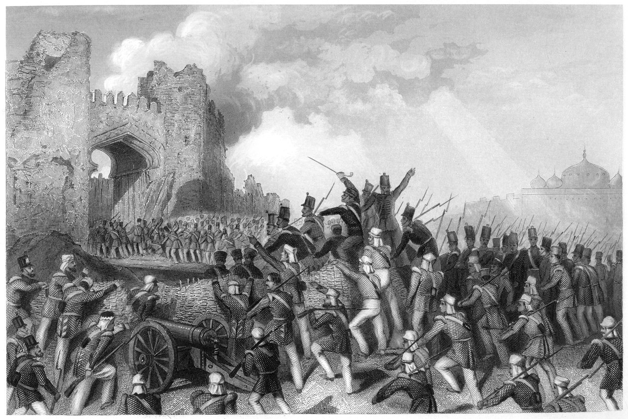 Capture of the Cashmere Gate, Assault of Delhi by Unbekannt