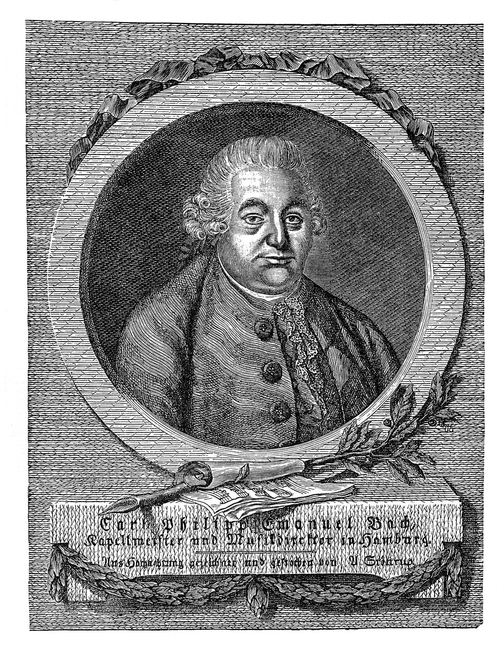 Carl Philip Emanuel Bach, German Composer and Musician by Unbekannt