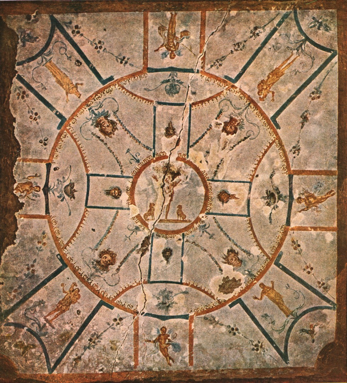 Ceiling in the Chamber of the Hypogeum of Lucina...Rome, Italy, 1928 by Unbekannt