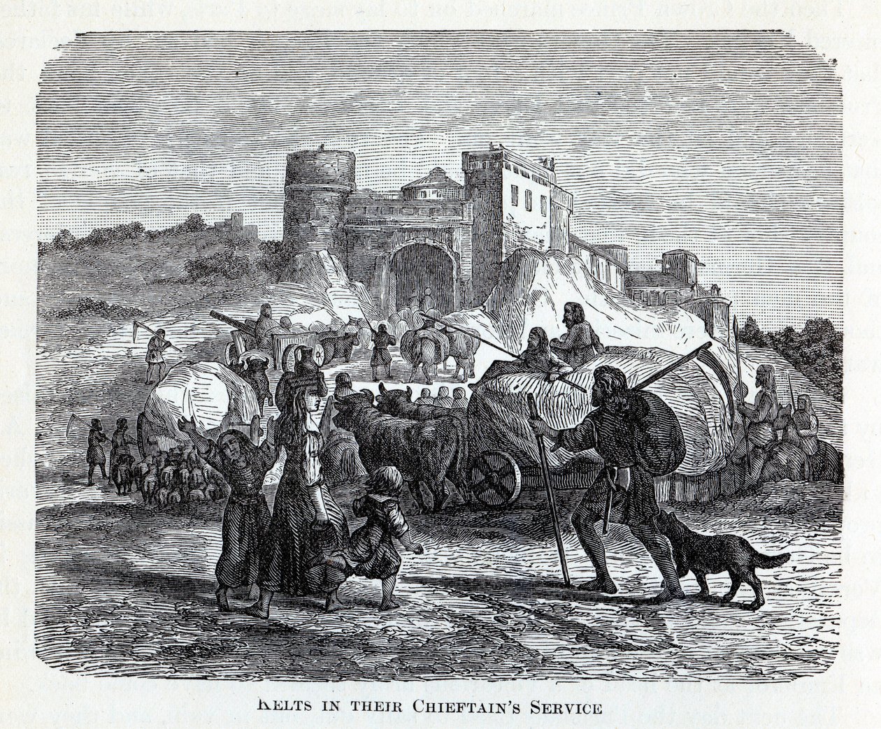 Celts in their chieftains service by Unbekannt