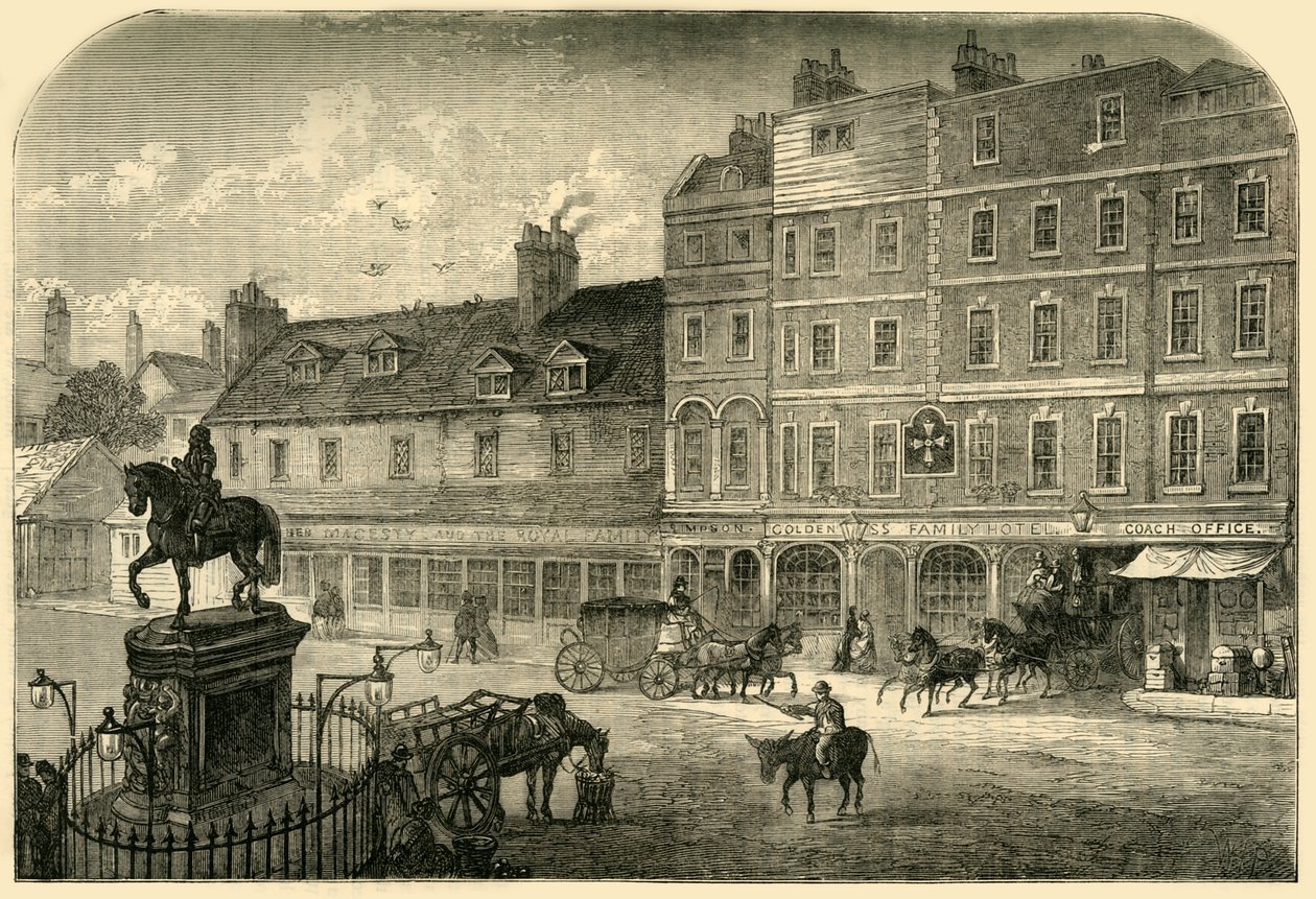 Charing Cross from Northumberland House in 1750 by Unbekannt