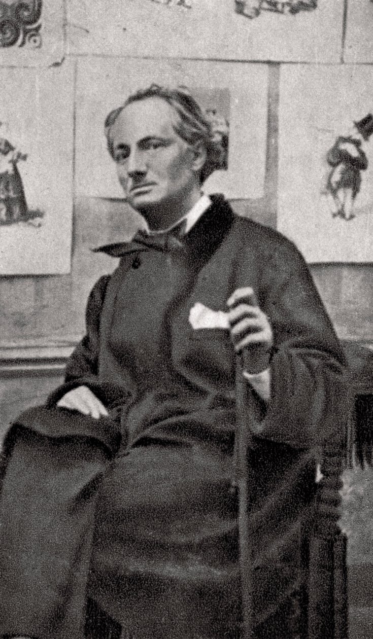 Charles Baudelaire, French poet and art critic by Unbekannt