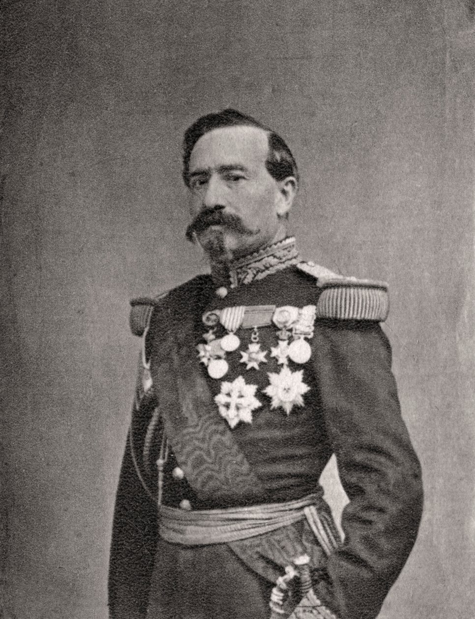 Charles Denis Bourbaki, French soldier and general, 1868 by Unbekannt