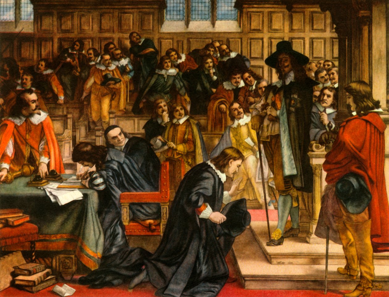 Charles I and Speaker Lenthall, c1850, 1947 by Unbekannt