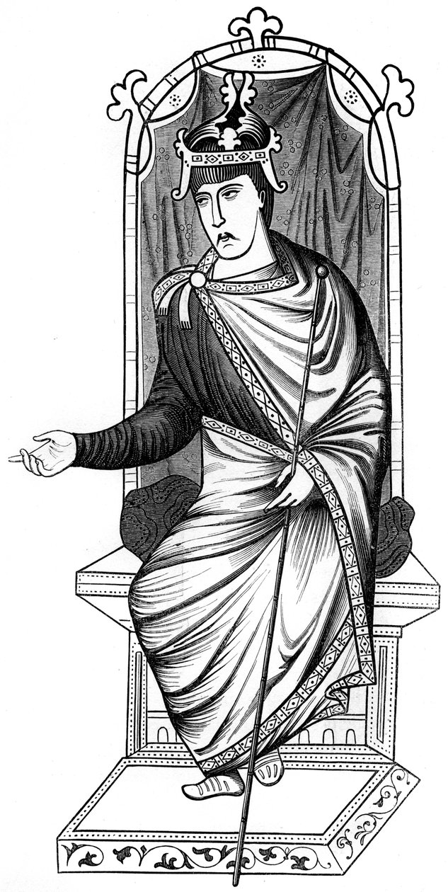 Charles le Chauve, 9th century, 1849 by Unbekannt