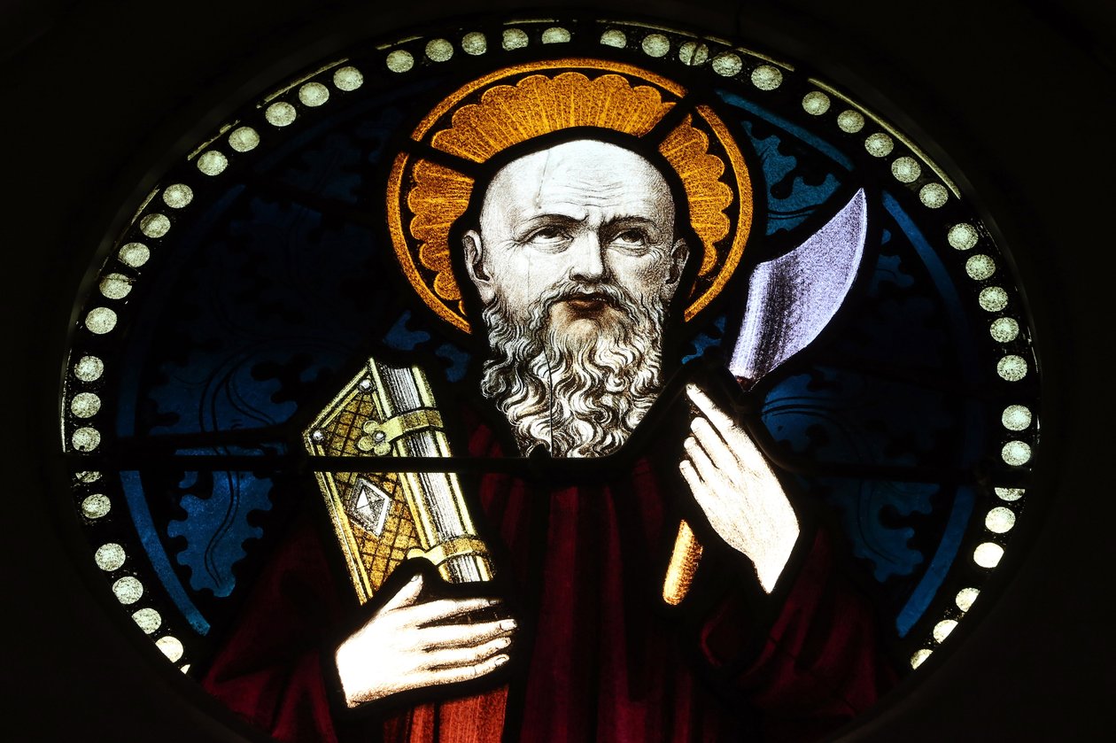 Saint Bartholomew Stained Glass Window by Unbekannt