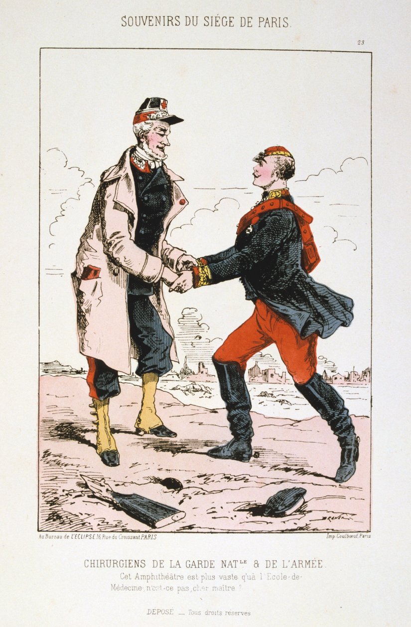 Surgeons of the National Guard and the Army, Siege of Paris, Franco-Prussian War by Unbekannt